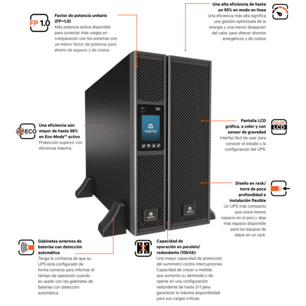 UPS Vertiv™ Liebert® GXT5 6KVA Y 10KVA
